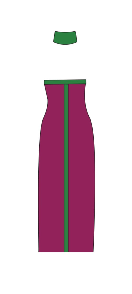 Capri Maxi - Magenta/Green