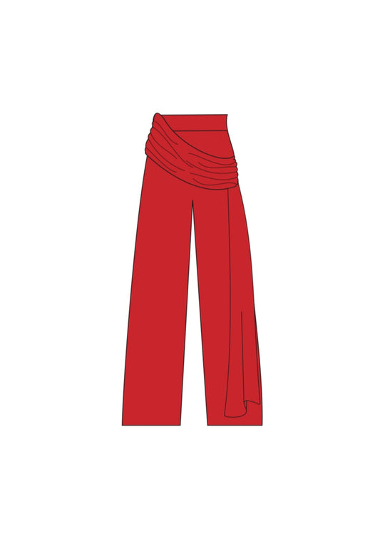 Salina Pant - Red (Tall)