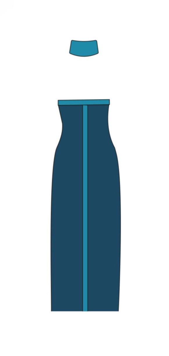 Capri Maxi - Dark Teal/Turquoise