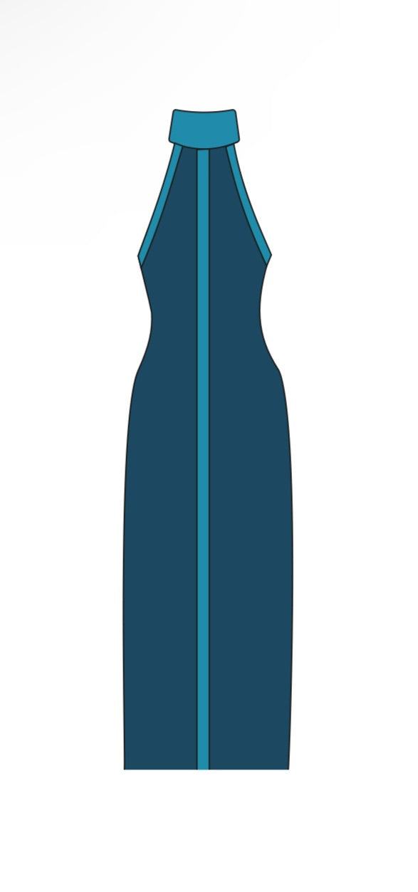 Capri Maxi - Dark Teal/Turquoise